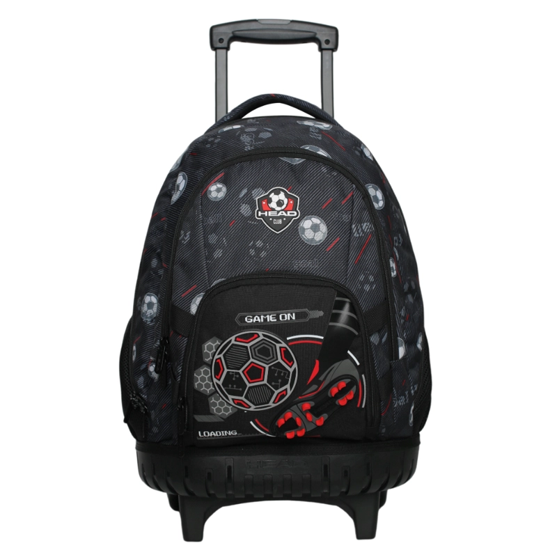 MOCHILA INFANTIL CARRO NEW KODIAC FUTBOL NEGRO HEAD - 2