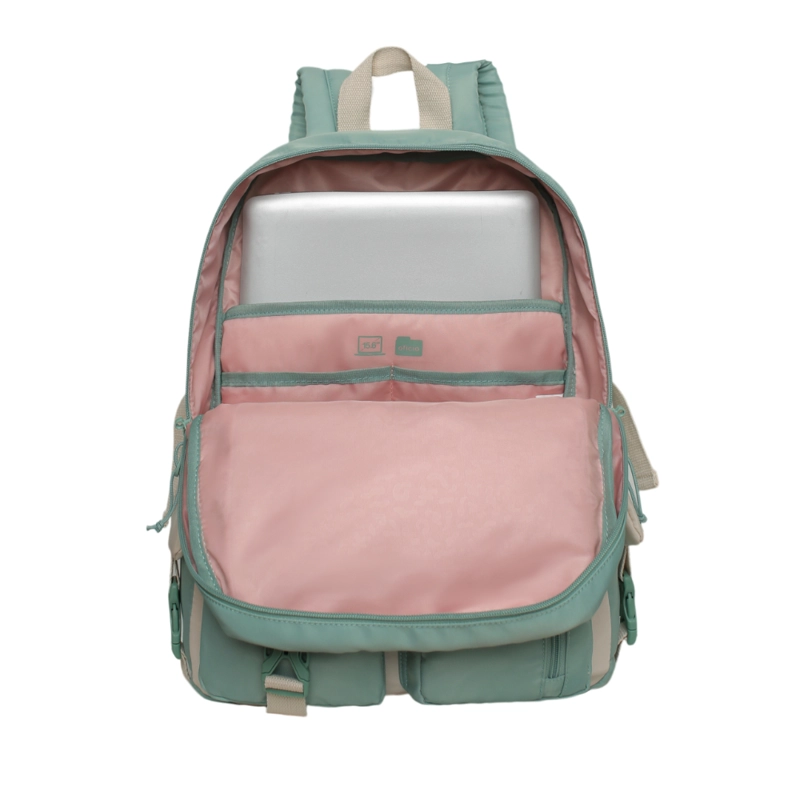 MOCHILA MUJER ESCALADE KAWAII COLOR BLOCK MENTA HEAD - 3