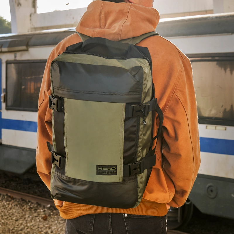 BOLSO MOCHILA VIAJE MAVERICK NEW VERDE MILITAR HEAD - 7