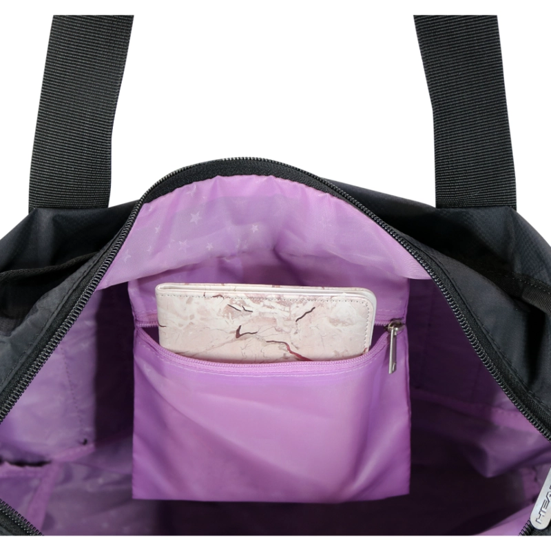 BOLSO CARTERA STAR NEGRO PLATA HEAD - 4