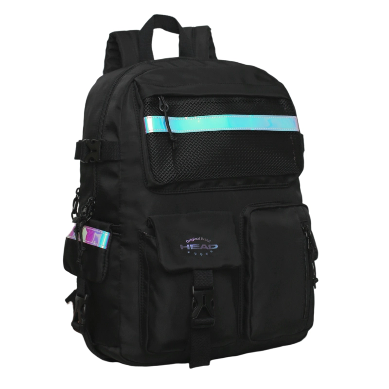 MOCHILA MUJER ESCALADE KAWAII HOLOGRAPHIC NEGRO HEAD - 1