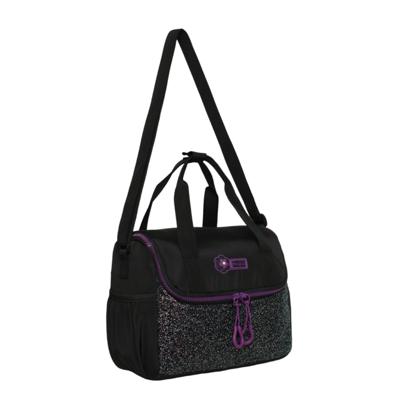 LONCHERA MUJER TIPO CARTERA ICEBERG GLITTER NEGRO HEAD - 1