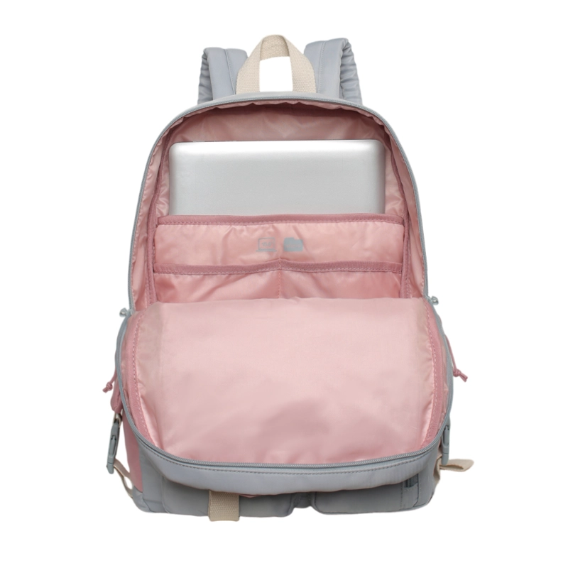 MOCHILA MUJER ESCALADE KAWAII COLOR BLOCK GRIS HEAD - 3