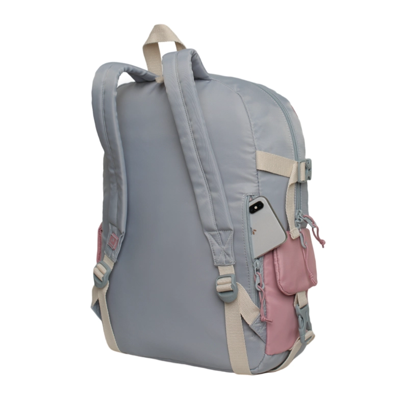 MOCHILA MUJER ESCALADE KAWAII COLOR BLOCK GRIS HEAD - 4