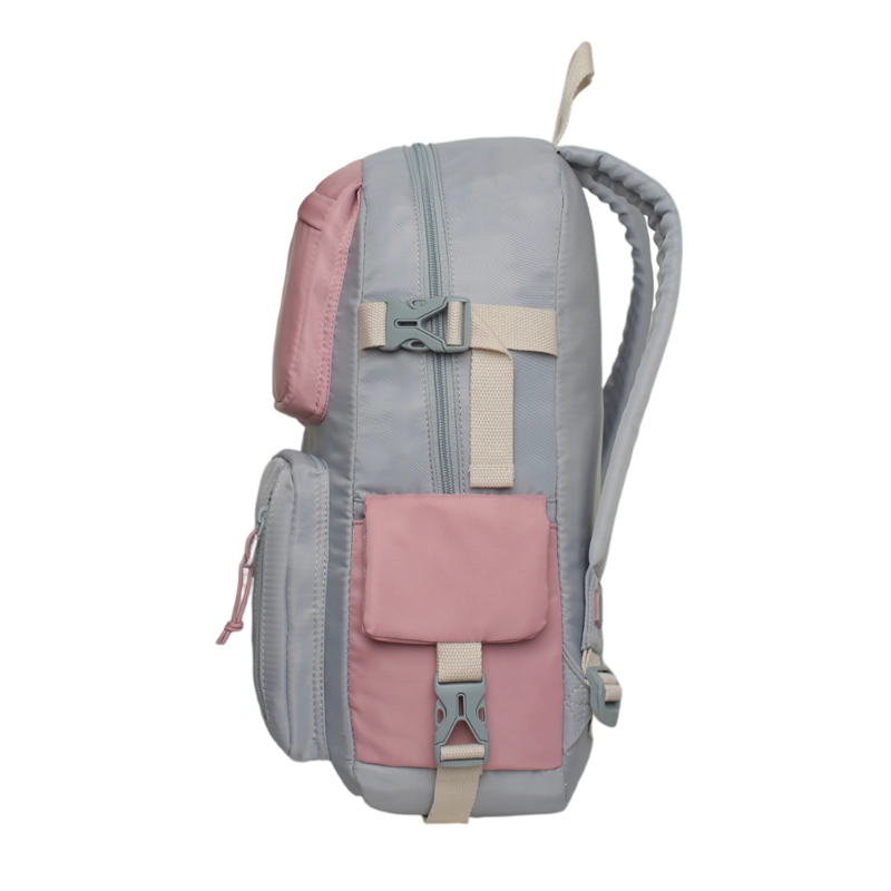MOCHILA MUJER ESCALADE KAWAII COLOR BLOCK GRIS HEAD - 5