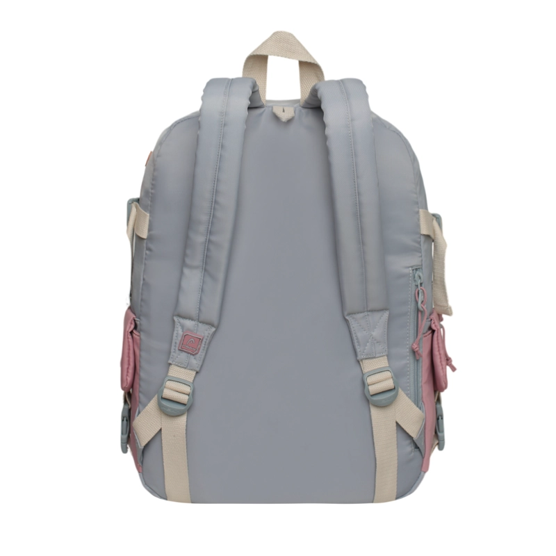 MOCHILA MUJER ESCALADE KAWAII COLOR BLOCK GRIS HEAD - 6