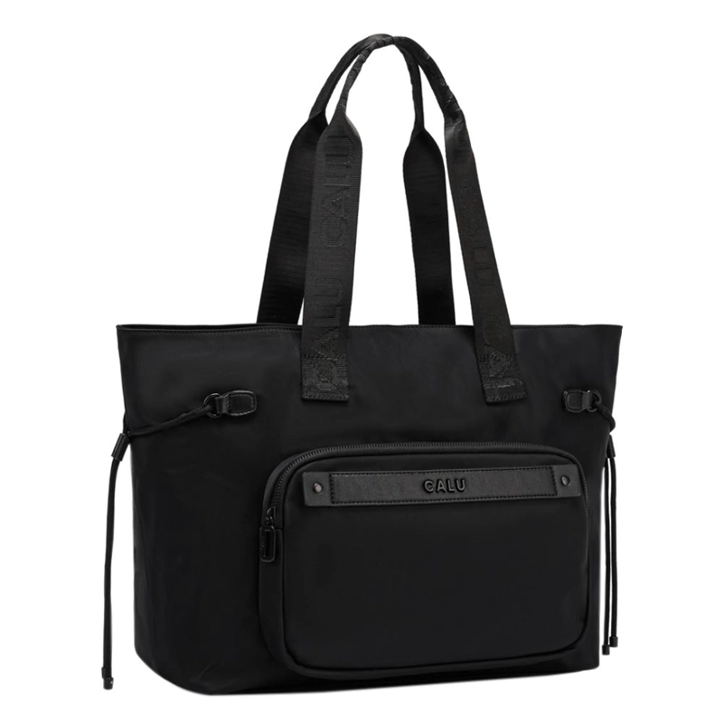 CARTERA GRAN CAPACIDAD GINGER NEGRO CALU - 1