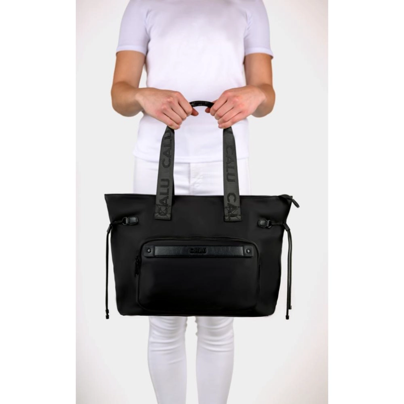 CARTERA GRAN CAPACIDAD GINGER NEGRO CALU - 6