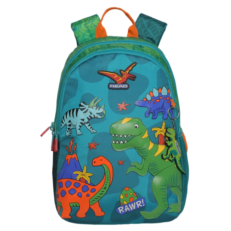 MOCHILA INFANTIL NIÑO BIONICA DINO VERDE HEAD - 2
