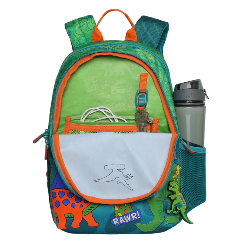 MOCHILA INFANTIL NIÑO BIONICA DINO VERDE HEAD - 3