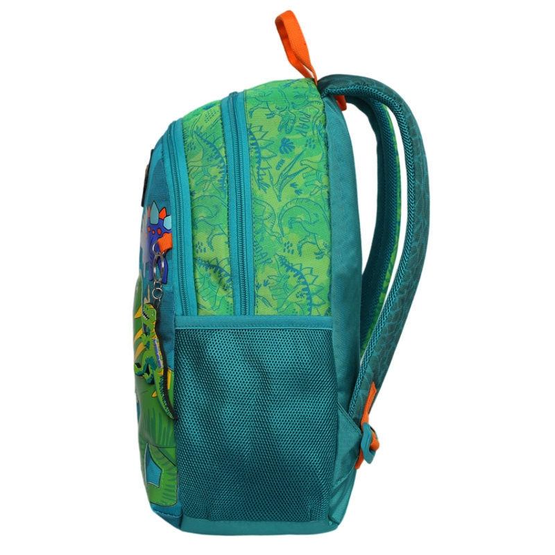 MOCHILA INFANTIL NIÑO BIONICA DINO VERDE HEAD - 5