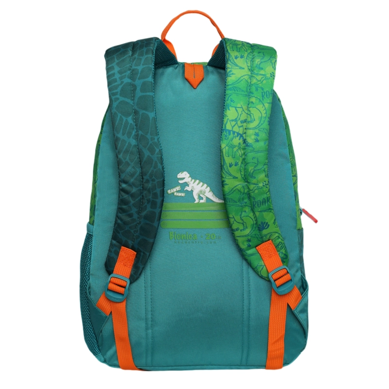 MOCHILA INFANTIL NIÑO BIONICA DINO VERDE HEAD - 6