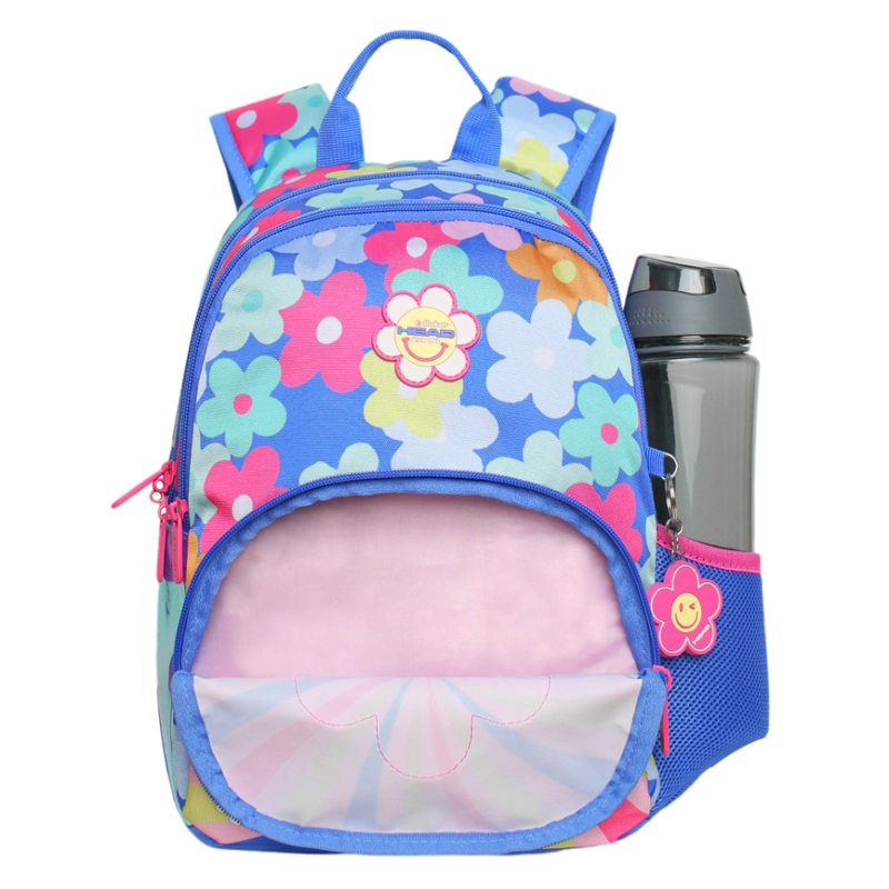 MOCHILA INFANTIL NIÑA GUM SMILE FLOWERS MORADO HEAD - 3