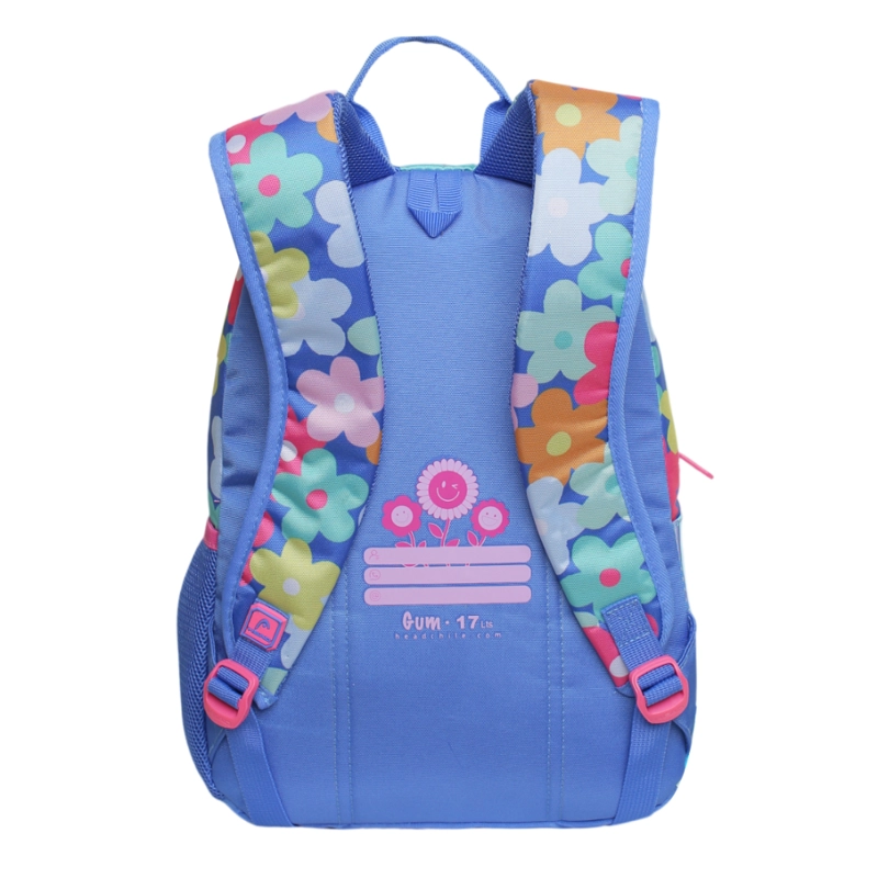 MOCHILA INFANTIL NIÑA GUM SMILE FLOWERS MORADO HEAD - 5