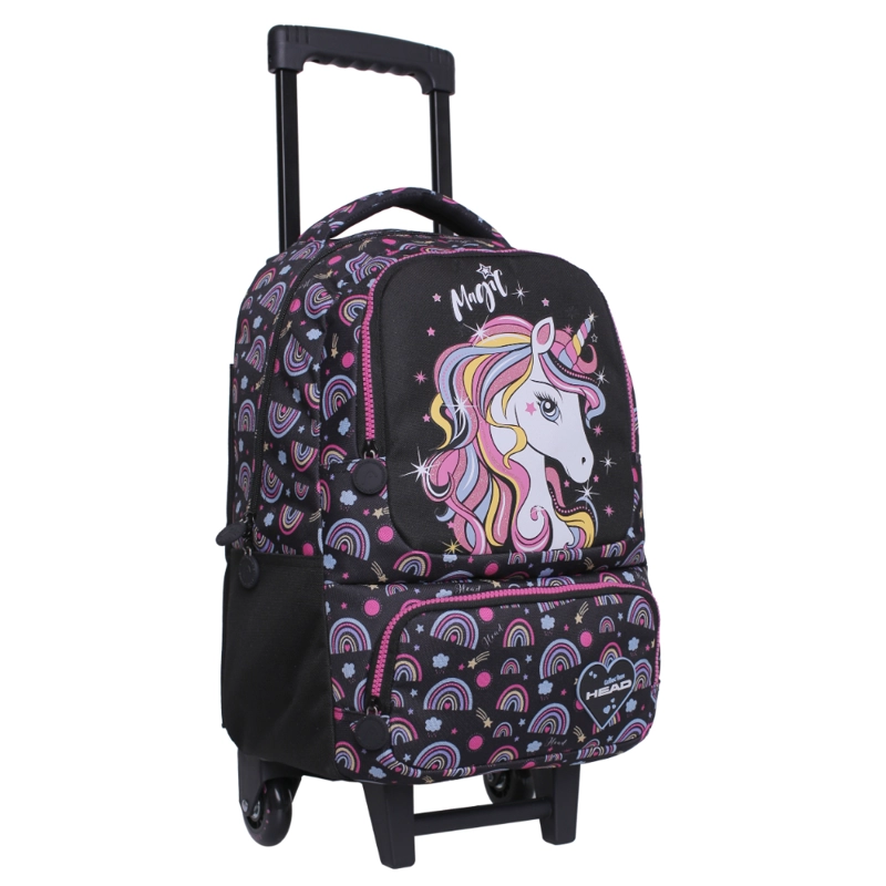 PACK BAKAN ESCOLAR UNICORNIO ARCOIRIS NEGRO HEAD - 2