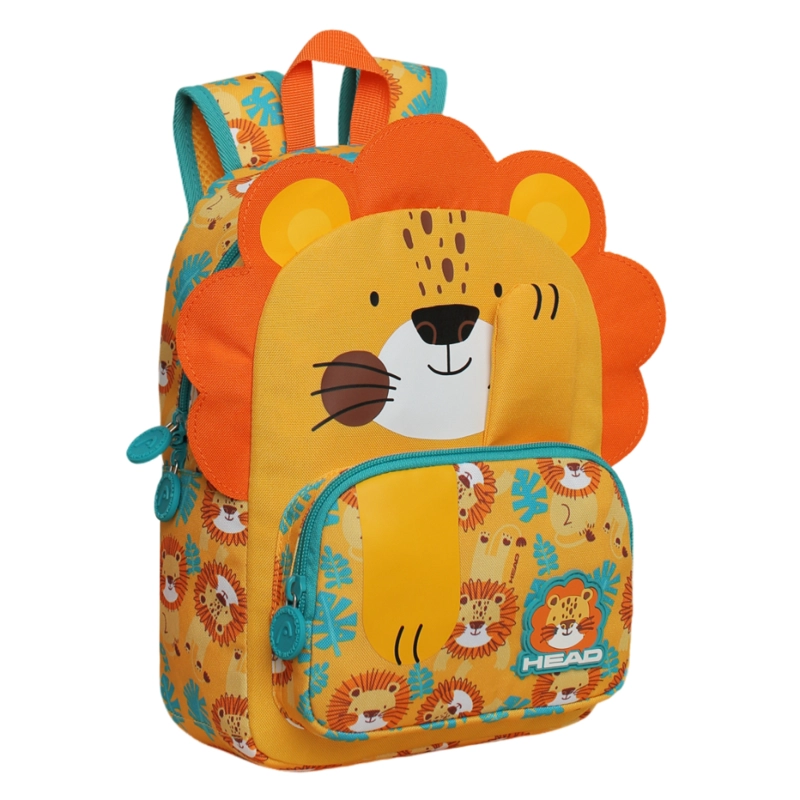 MOCHILA INFANTIL NIÑO POP LEON MOSTAZA HEAD - 1
