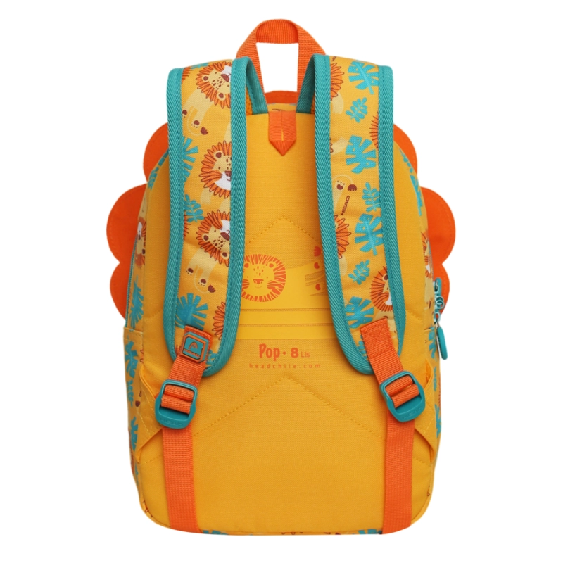 MOCHILA INFANTIL NIÑO POP LEON MOSTAZA HEAD - 5