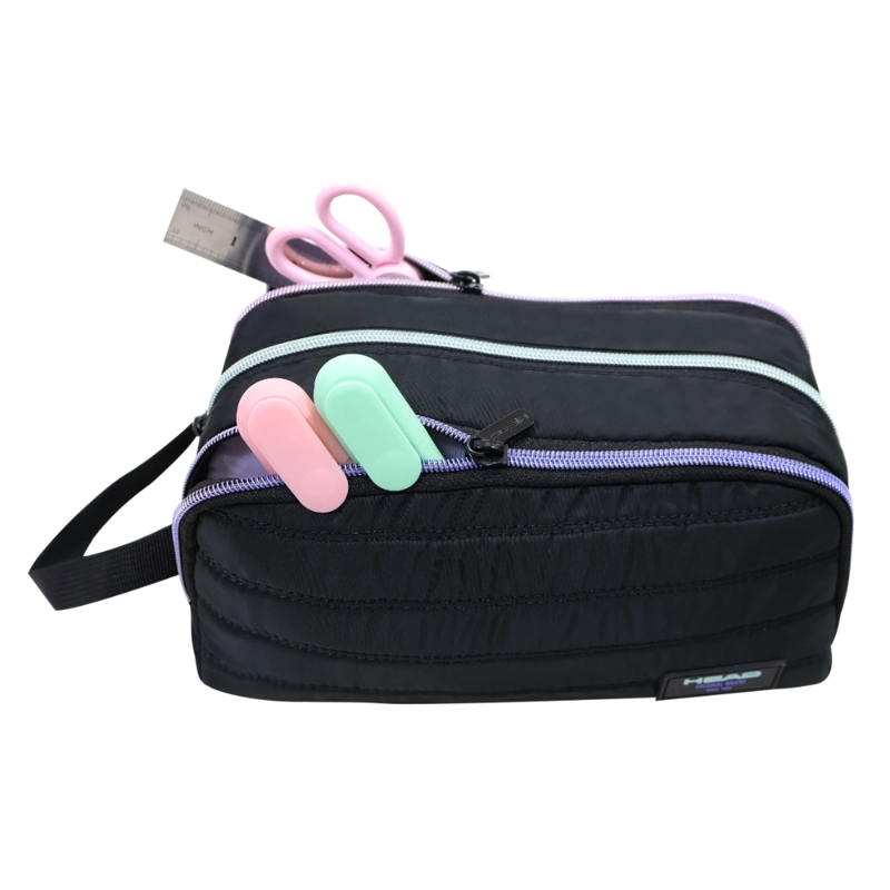 ESTUCHE INFANTIL NIÑA ATOS MIX COLORES NEGRO HEAD - 3