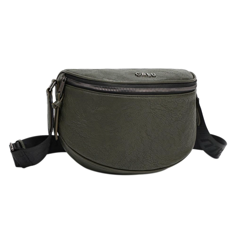 CARTERA BANDOLERA PEQUEÑA SIENA VERDE MUSGO CALU - 1