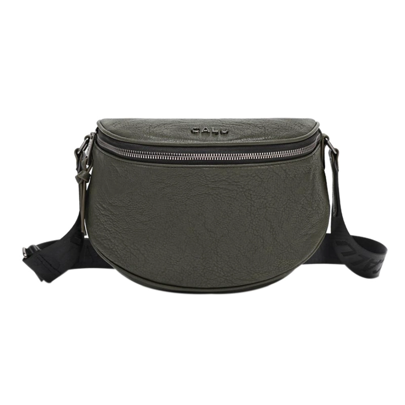 CARTERA BANDOLERA PEQUEÑA SIENA VERDE MUSGO CALU - 2