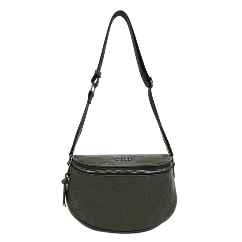 CARTERA BANDOLERA PEQUEÑA SIENA VERDE MUSGO CALU - 3