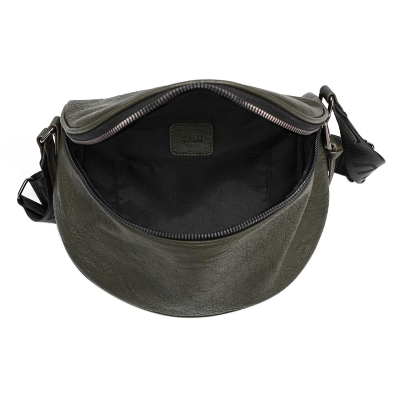 CARTERA BANDOLERA PEQUEÑA SIENA VERDE MUSGO CALU - 4