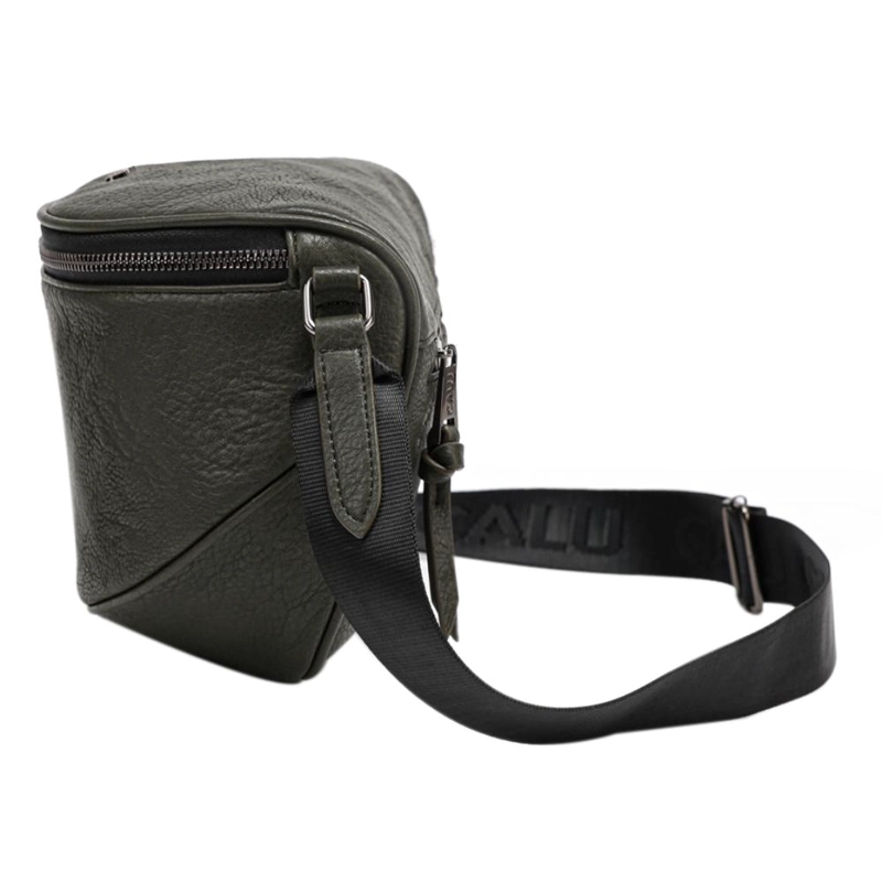 CARTERA BANDOLERA PEQUEÑA SIENA VERDE MUSGO CALU - 5