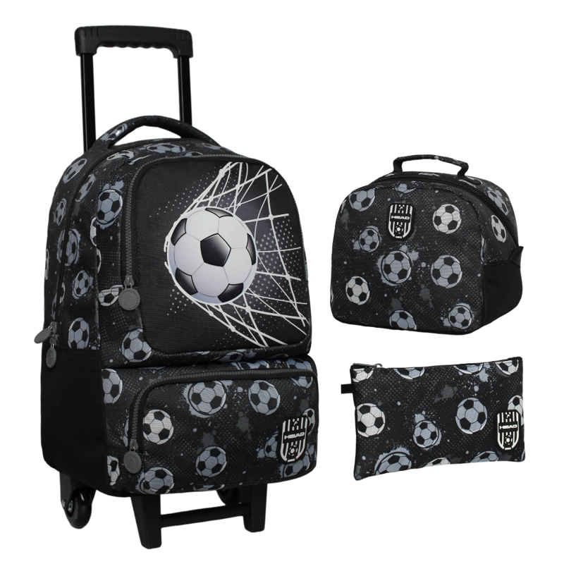 PACK BAKAN ESCOLAR SOCCER NEGRO HEAD - 1