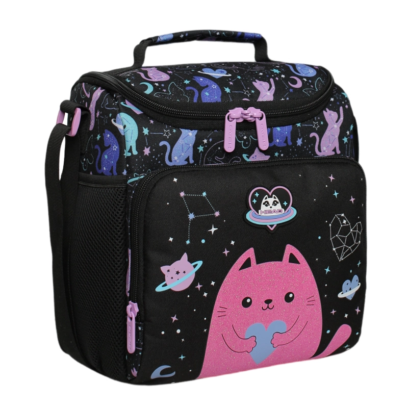 LONCHERA INFANTIL MUJER FREEZE KIDS SPACE CAT NEGRO HEAD - 1