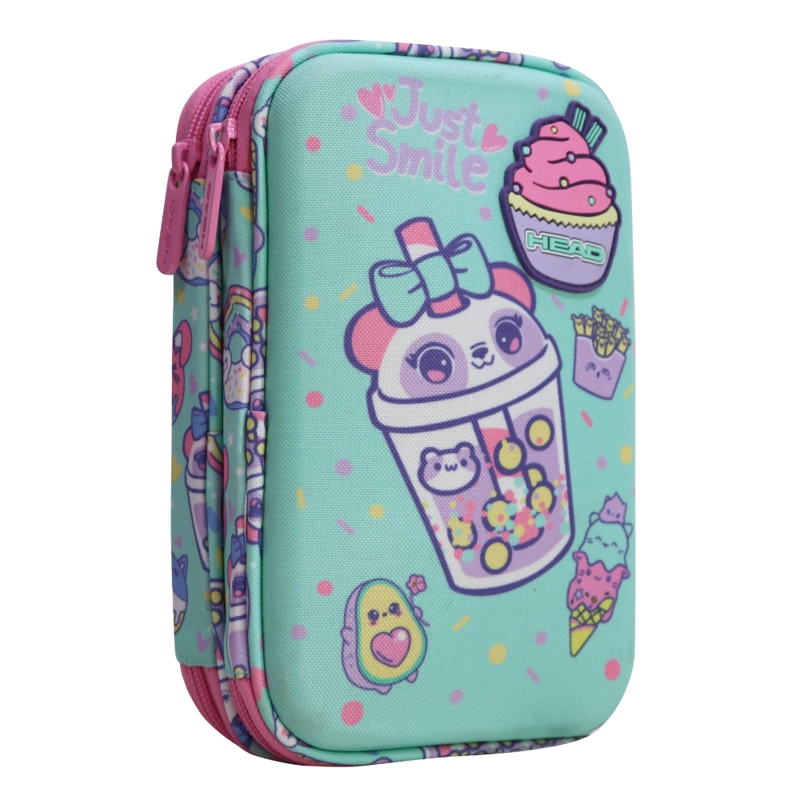 ESTUCHE INFANTIL NIÑA RIGIDO BOX SWEET CANDY MENTA HEAD - 1