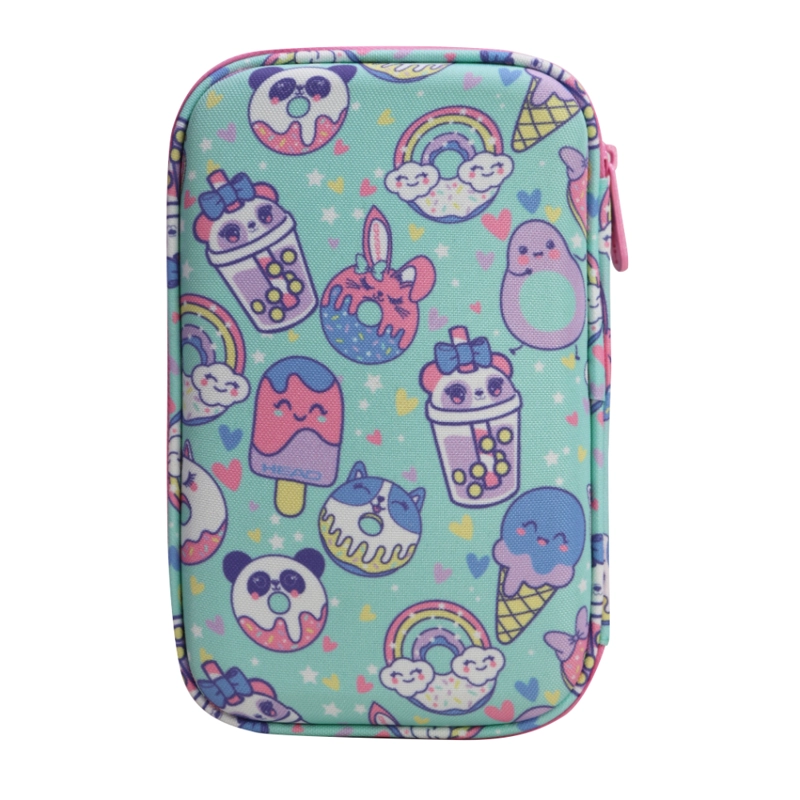 ESTUCHE INFANTIL NIÑA RIGIDO BOX SWEET CANDY MENTA HEAD - 7
