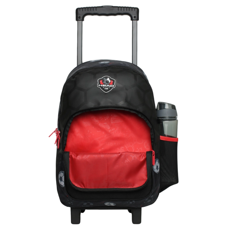MOCHILA RUEDAS INFANTIL CHIPS FUTBOL NEGRO HEAD - 2