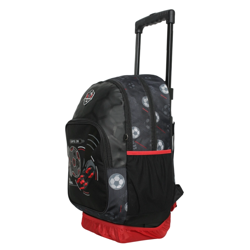 MOCHILA RUEDAS INFANTIL CHIPS FUTBOL NEGRO HEAD - 3