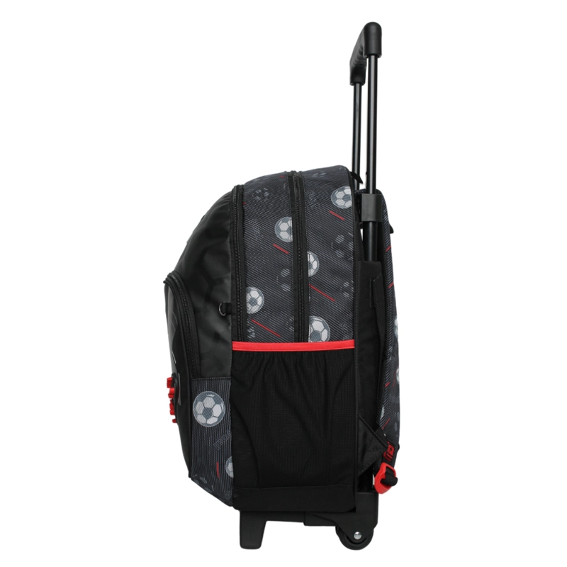 MOCHILA RUEDAS INFANTIL CHIPS FUTBOL NEGRO HEAD - 4