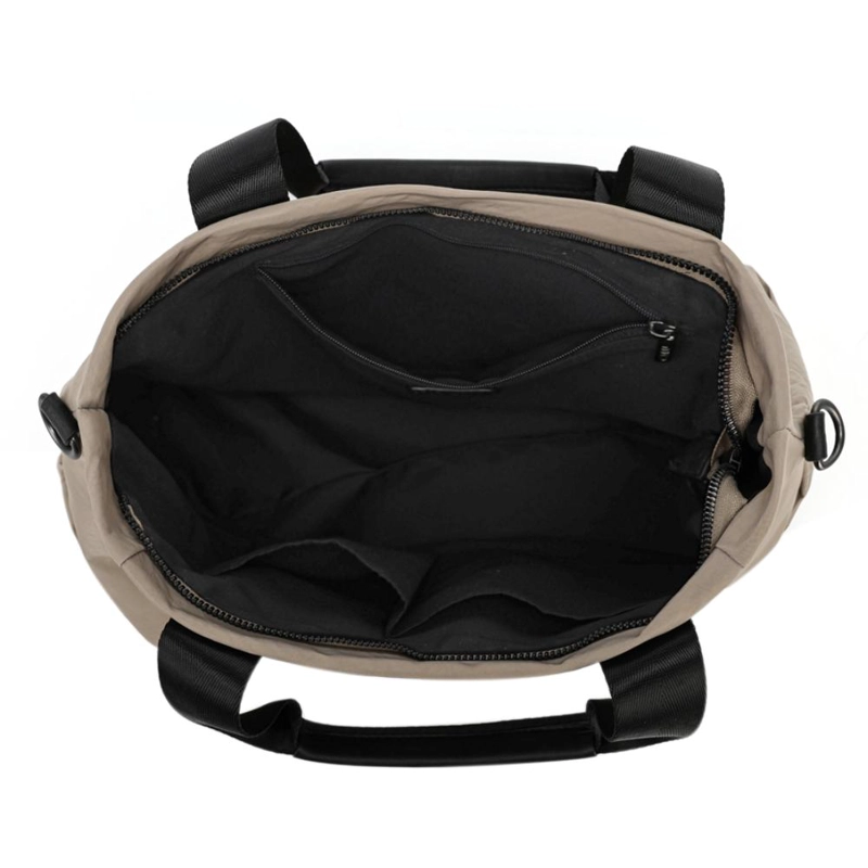 CARTERA GRAN TAMAÑO DOBLE ASA JESU BEIGE CALU - 4