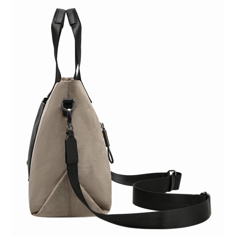 CARTERA GRAN TAMAÑO DOBLE ASA JESU BEIGE CALU - 5