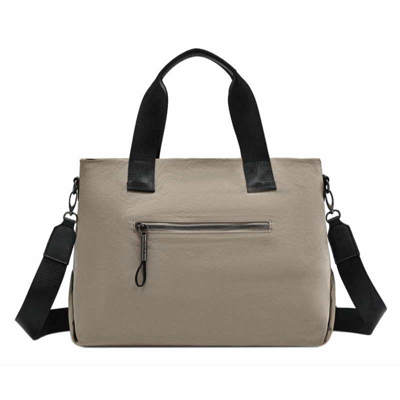 CARTERA GRAN TAMAÑO DOBLE ASA JESU BEIGE CALU - 6