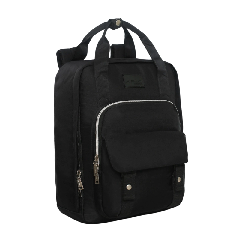 MOCHILA MUJER ALPHA NEGRO SILVER HEAD - 1
