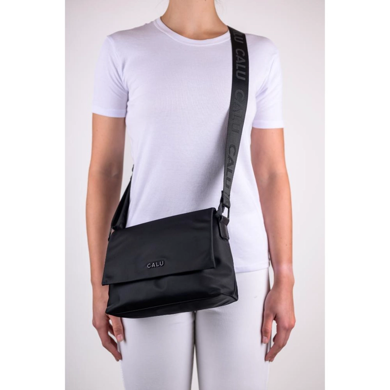 CARTERA BANDOLERA TAPETA HANSEL NEGRO CALU - 7