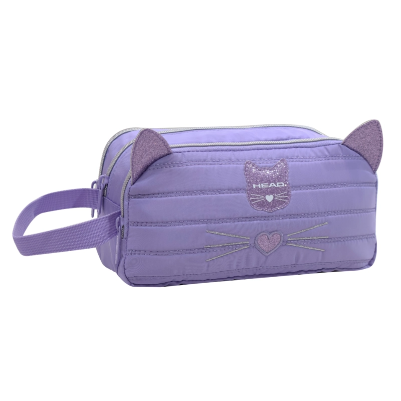 ESTUCHE INFANTIL NIÑA ATOS GATO LILA HEAD - 1