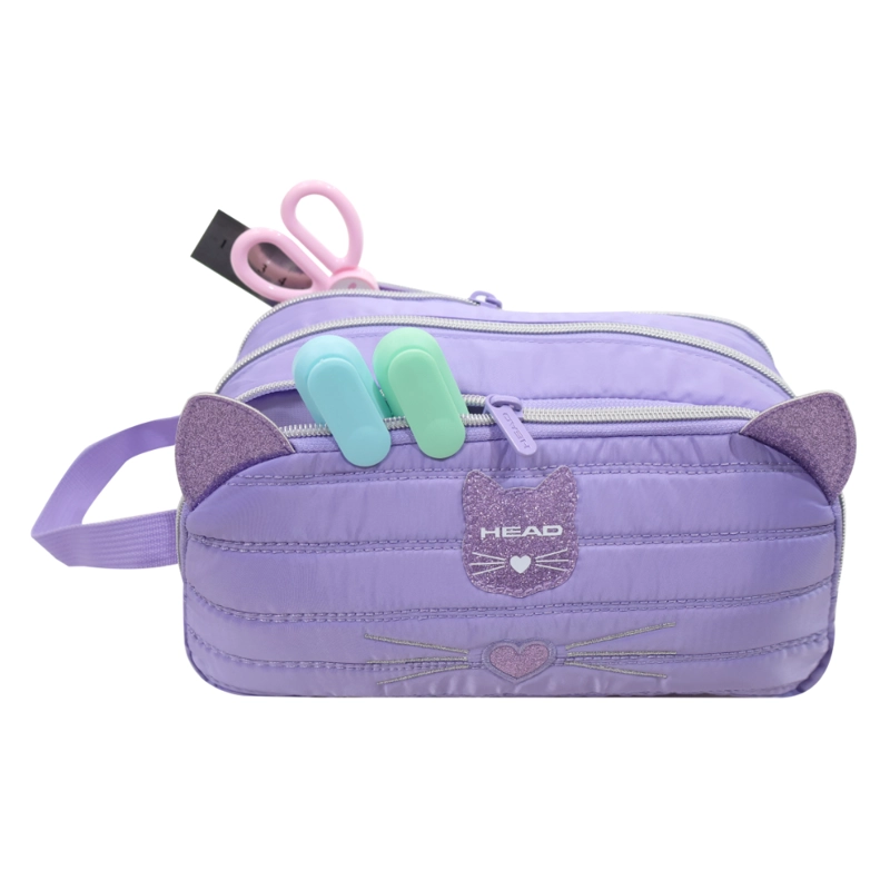 ESTUCHE INFANTIL NIÑA ATOS GATO LILA HEAD - 4
