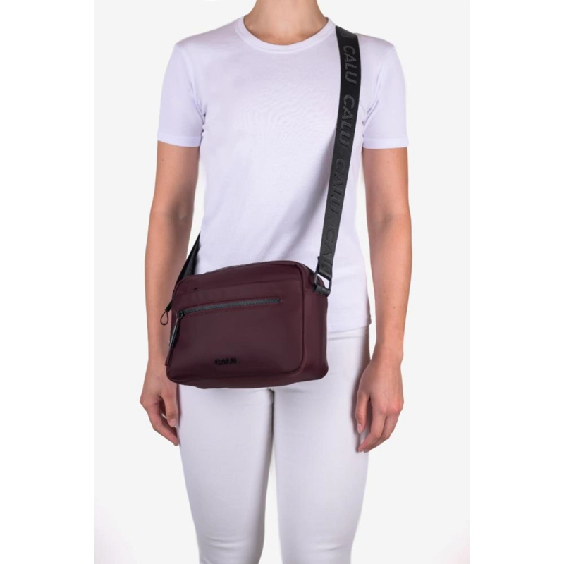 CARTERA BANDOLERA MUJER GRETEL MORADO OSCURO CALU - 7