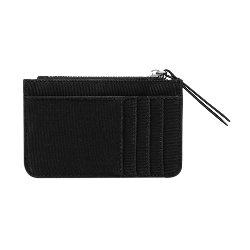 BILLETERA TARJETERO MONEDERO SOPHIE NEGRO PLATA CALU - 5