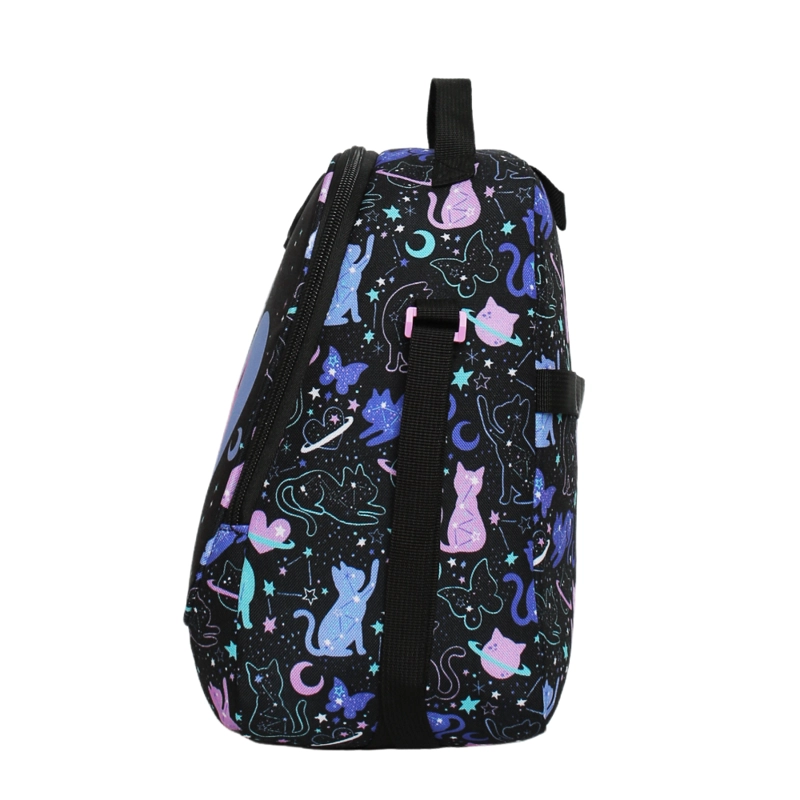 LONCHERA MUJER GREY SPACE CAT NEGRO HEAD - 4