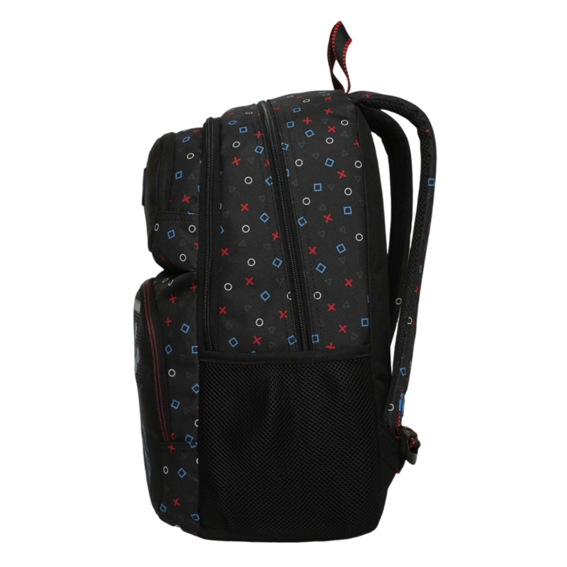 MOCHILA INFANTIL NIÑO FANTASY GAMER NEGRO HEAD - 4