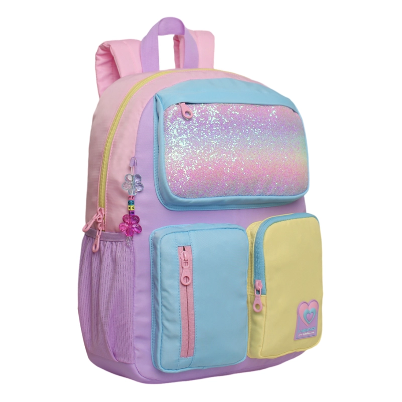 MOCHILA INFANTIL NIÑA FUNNY BRILLO BLOCK FADED HEAD - 1
