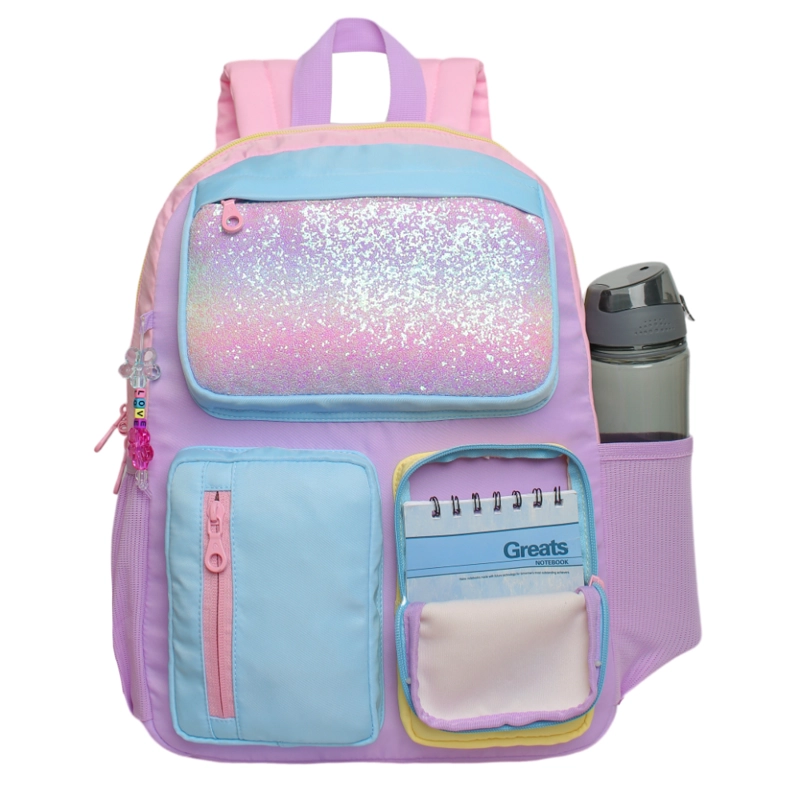 MOCHILA INFANTIL NIÑA FUNNY BRILLO BLOCK FADED HEAD - 2