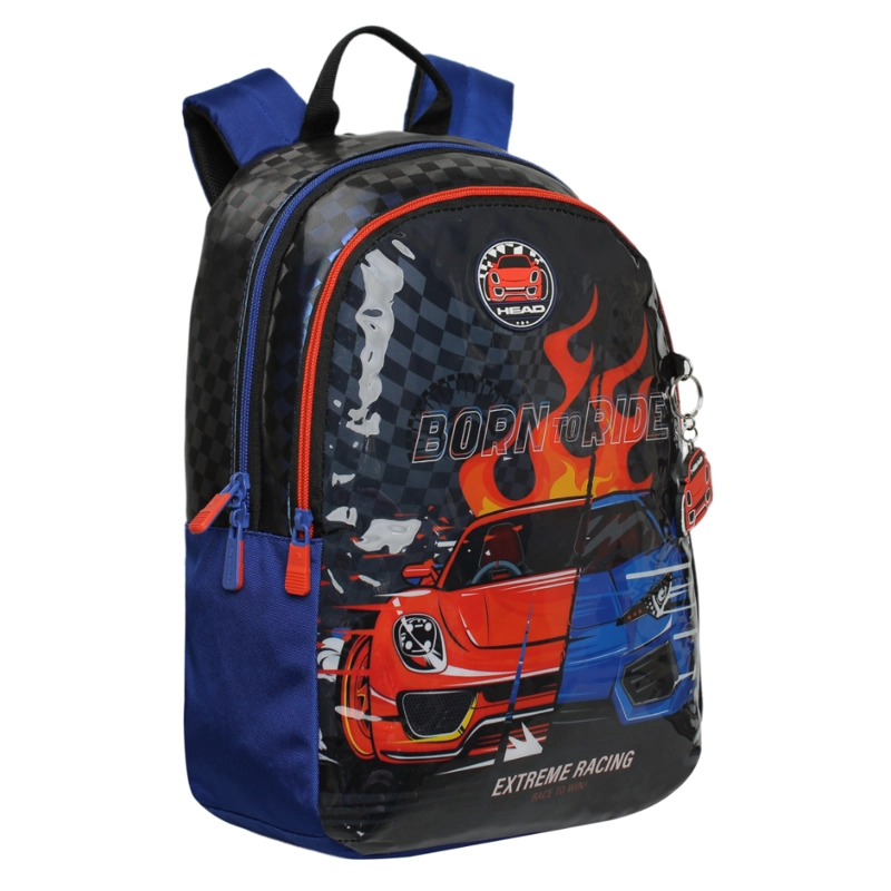MOCHILA INFANTIL NIÑO BIONICA RACING AZUL HEAD - 1