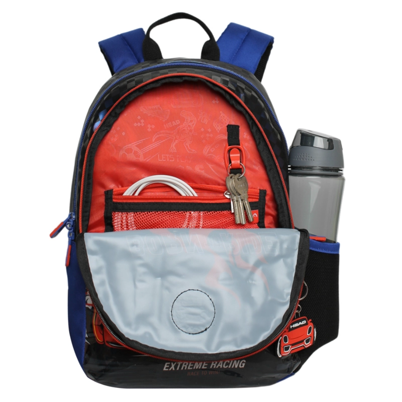 MOCHILA INFANTIL NIÑO BIONICA RACING AZUL HEAD - 3
