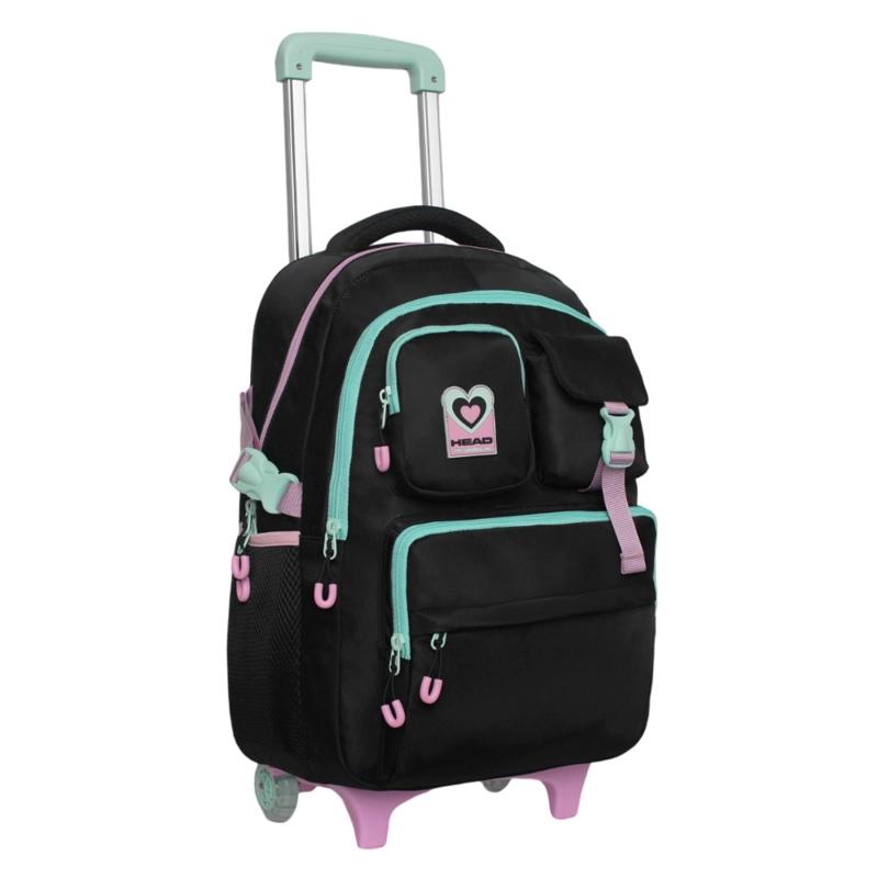 MOCHILA CON RUEDAS INFANTIL SONG COLORES NEGRO HEAD - 1